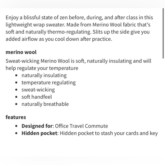 Lululemon Blissful Zen Sweater Midnight Navy/magnetic blue NWOT - Picture 5 of 10